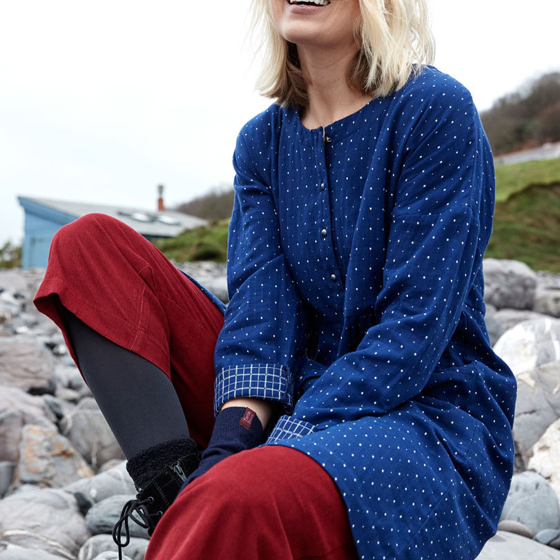 Cotton Cropped Needlecord Trouser
