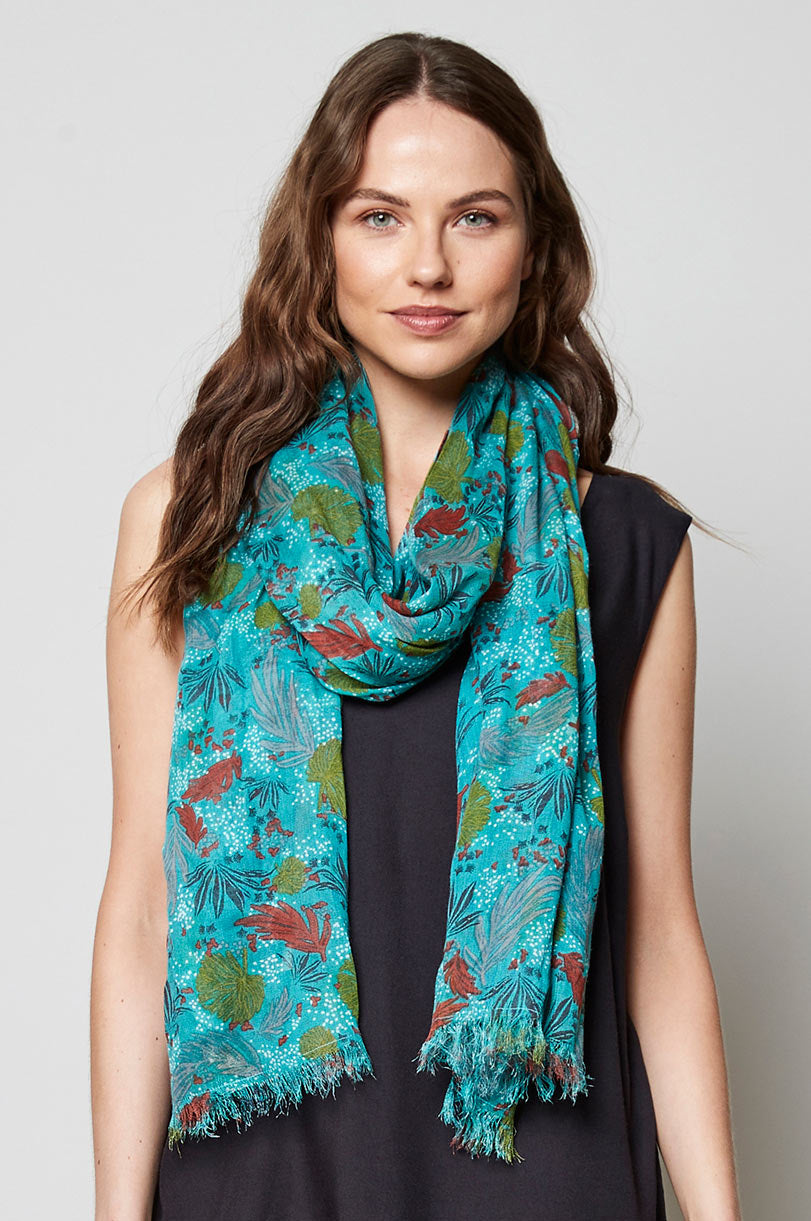 Tropical Viscose Scarf