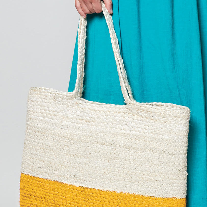 Two Tone Jute Bag