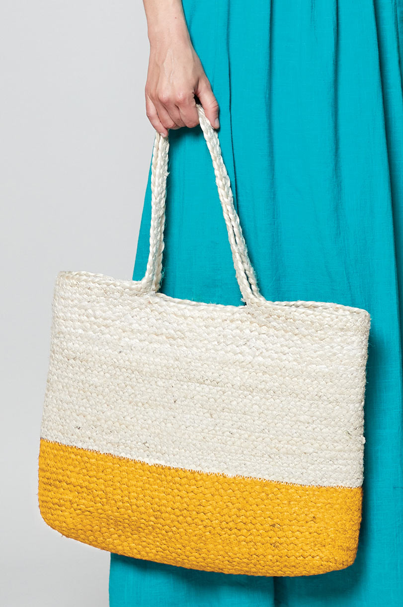 Two Tone Jute Bag